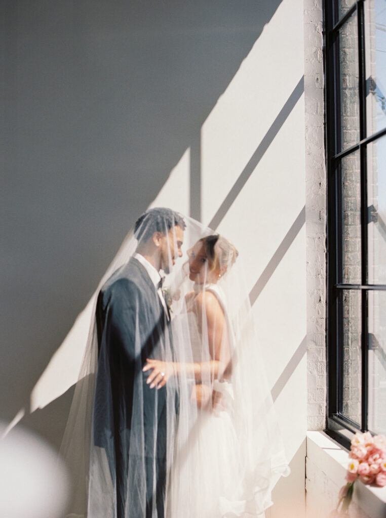 bride and groom at The Whim in Minneapolis, MN