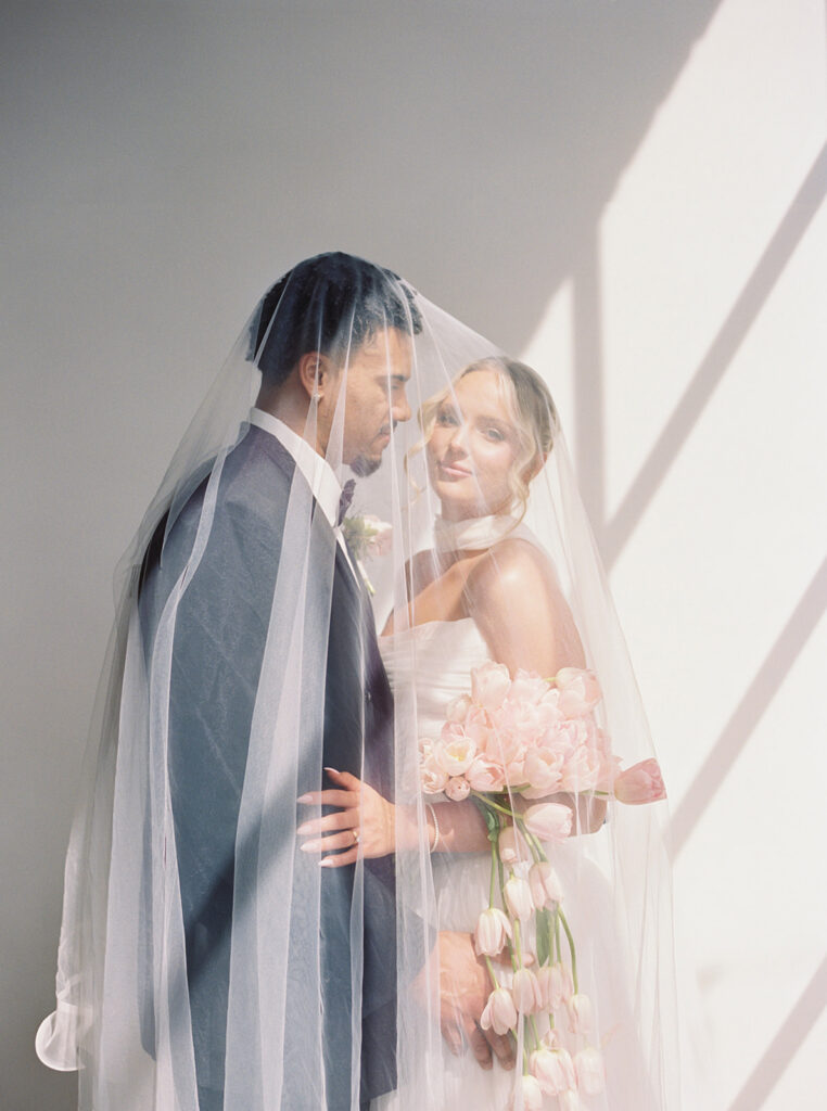 bride and groom at The Whim in Minneapolis, MN