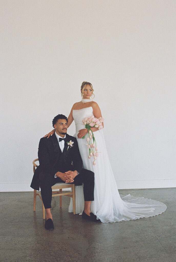 bride and groom at The Whim in Minneapolis, MN