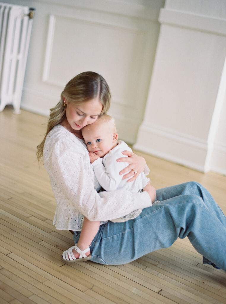 little girl and her mama