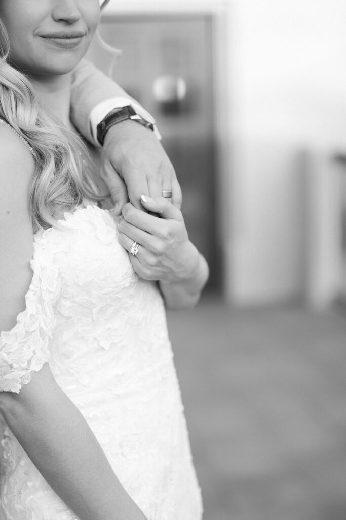 bride and groom portrait