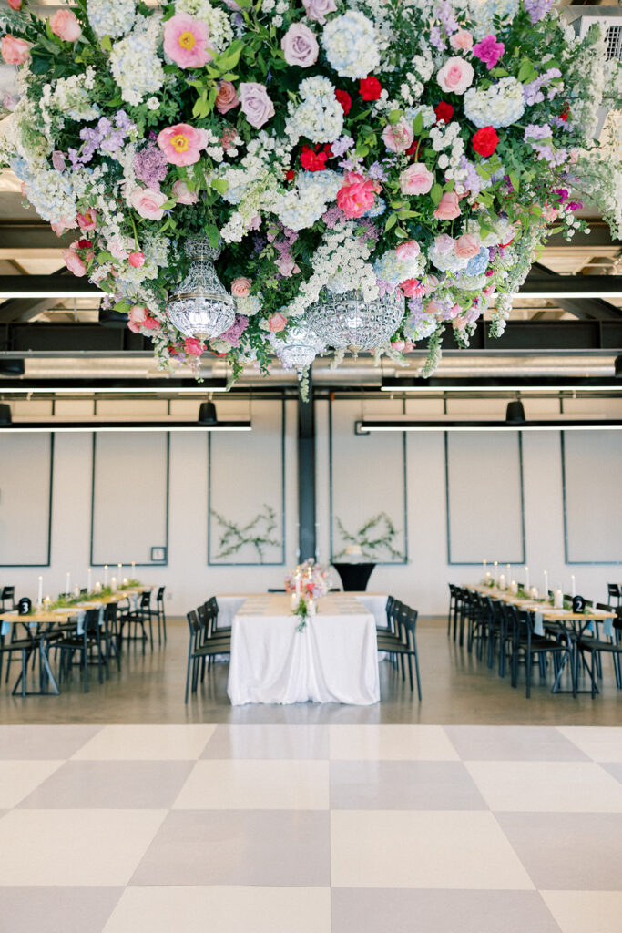 wedding reception tablescape