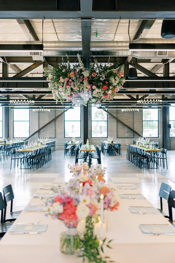 wedding reception tablescape