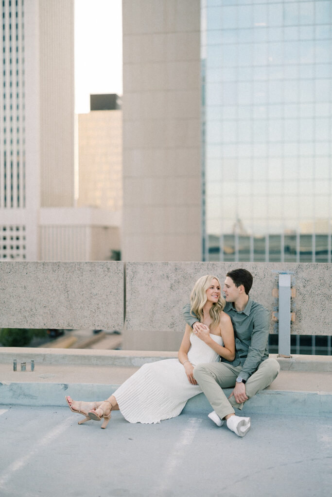 downtown phoenix engagement session