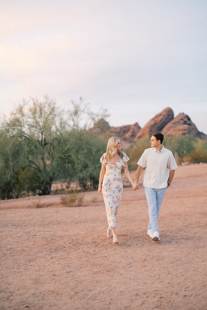 Arizona engagement Papago Park