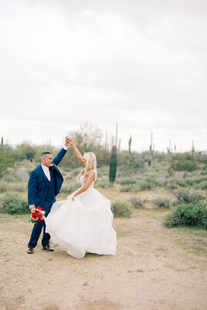 Arizona wedding in the desert