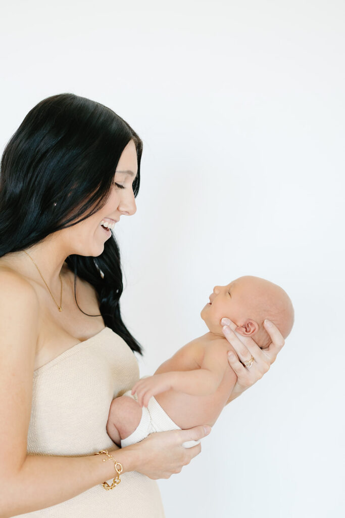 newborn and mom portrait