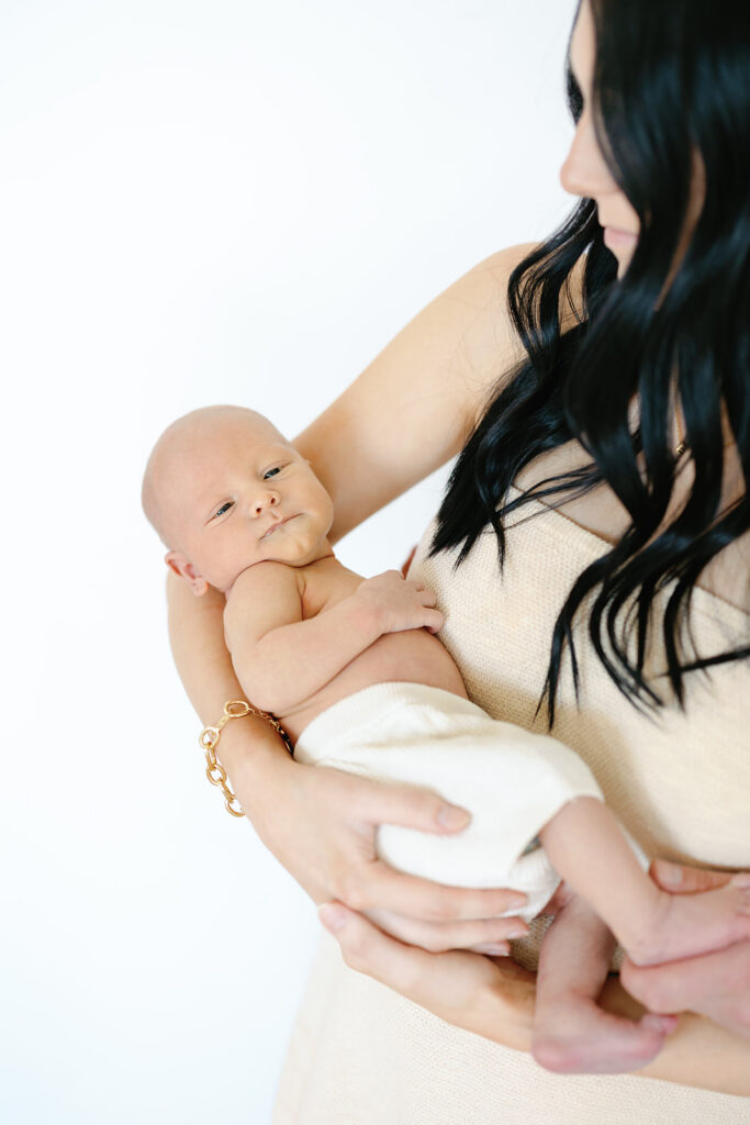 newborn and mom portrait