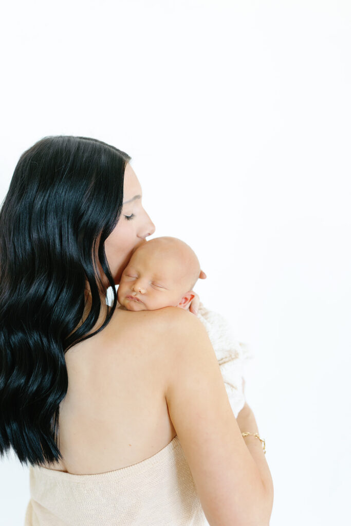 newborn and mom portrait