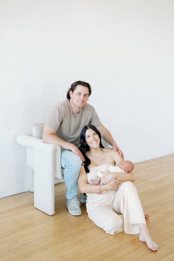 newborn and parents portrait