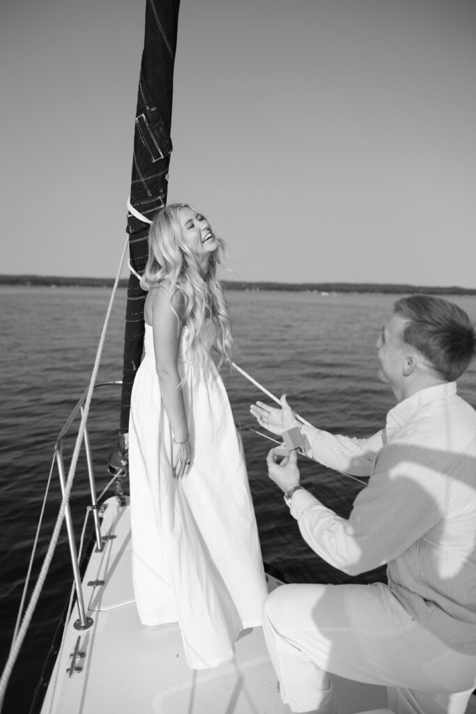 Minnesota lake proposal sailboat 
