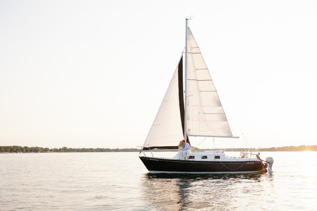 Minnesota lake proposal sailboat 