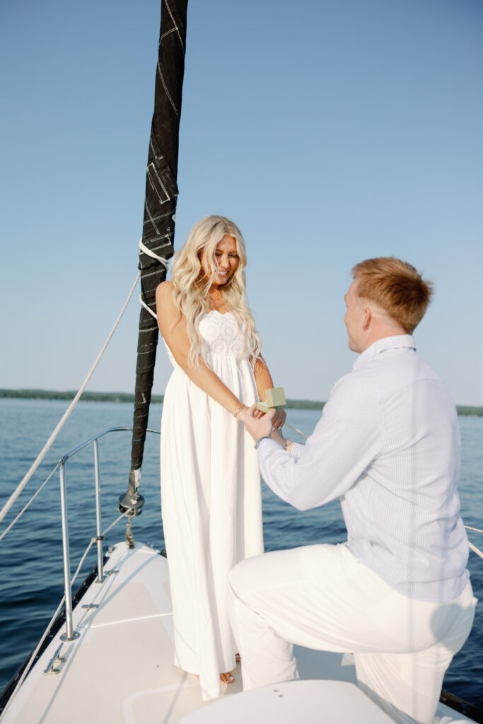 Minnesota lake proposal sailboat 